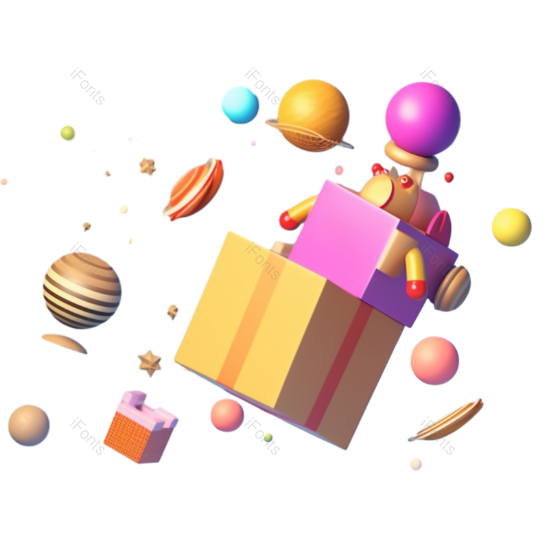 插画图片,蓝色背景元素,渐变背景PNG,太空免抠素材